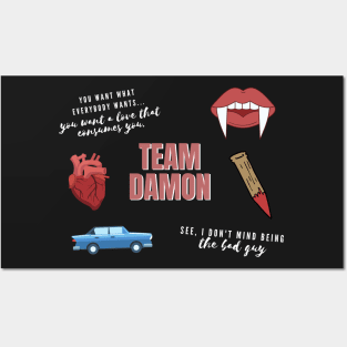 Team Damon Vampire Pack Posters and Art